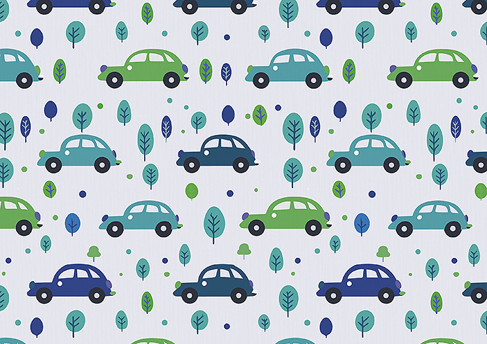 Leafy Lane, Aqua - Twist&Fit Roman Blind - Image 7